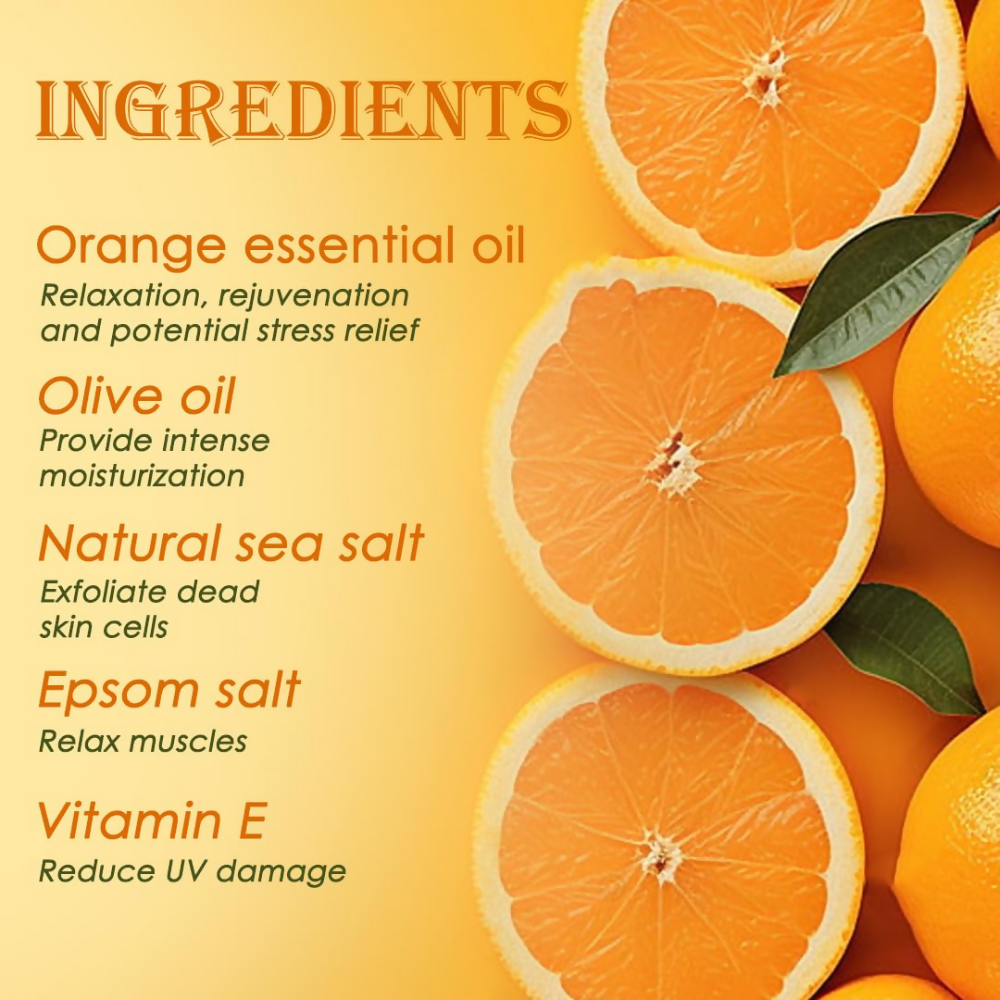 VedicAyurveda Orange Bath Salt - Dista