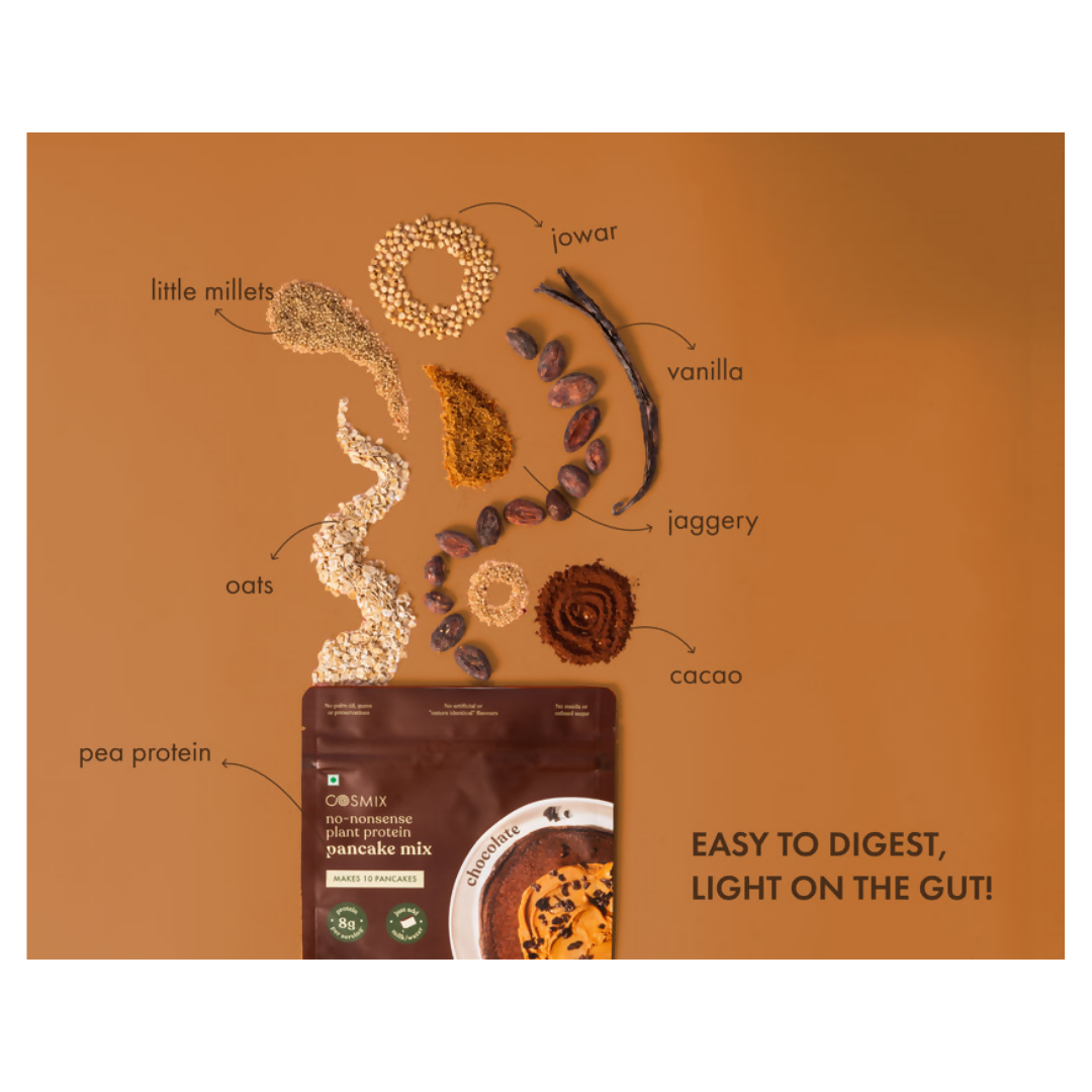 Cosmix no nonsense plant protein pancake mix Chocolate