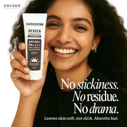 Chosen Safescreen Nexgen Spf 60+ Moisturizing Sunscreen - Distacart