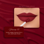 Thumbnail for Parul Garg Beauty Silk Matte Liquid Lipstick, Long Lasting & Transfer-Proof - Primrose, Deep Maroon - Dista