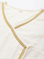 Thumbnail for Ahalyaa Women's Traditional wear Ethnic Dress - Off White - Distacart