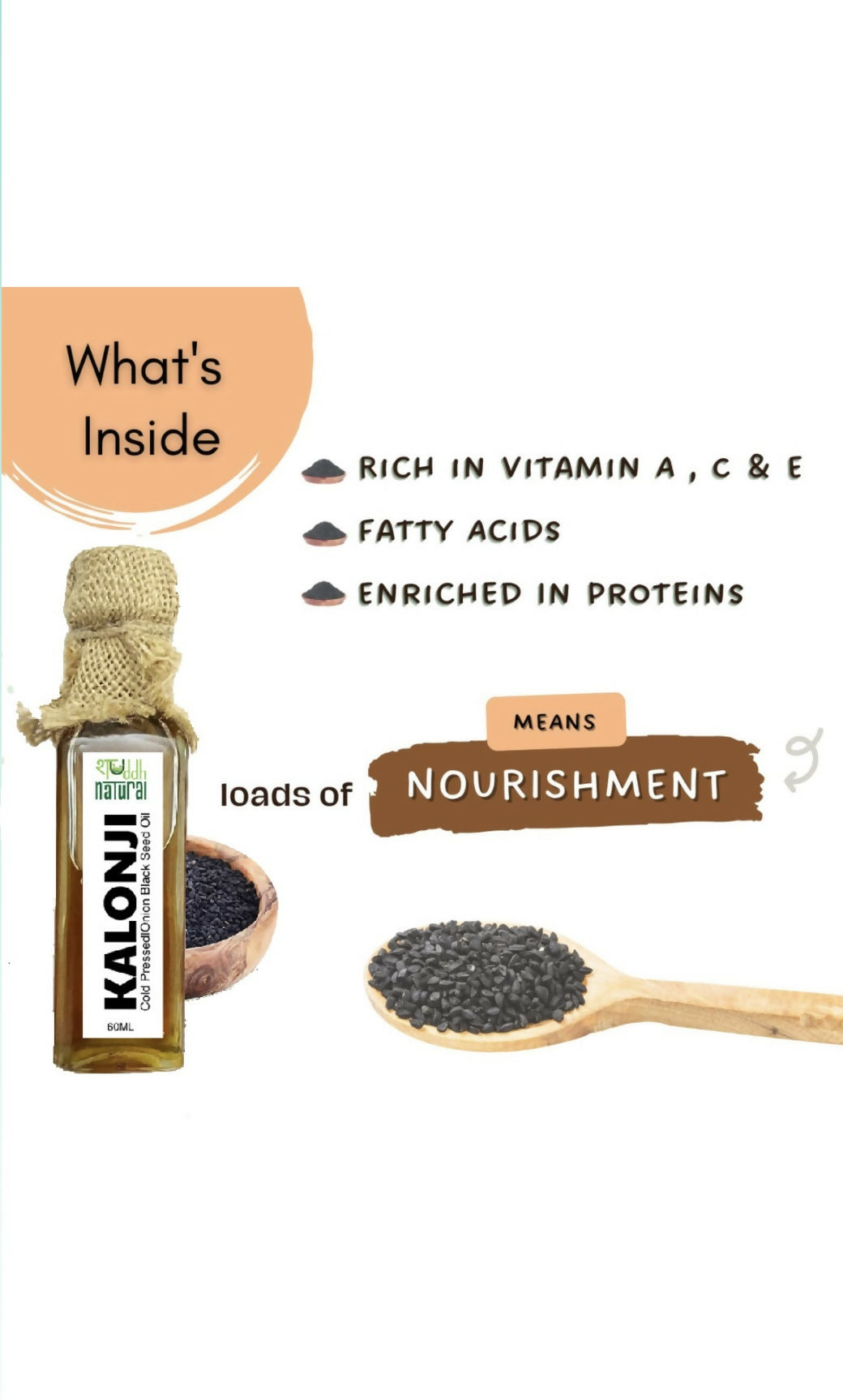 Shuddh Natural Black Onion Seed Oil Kalonji Oil - Distacart