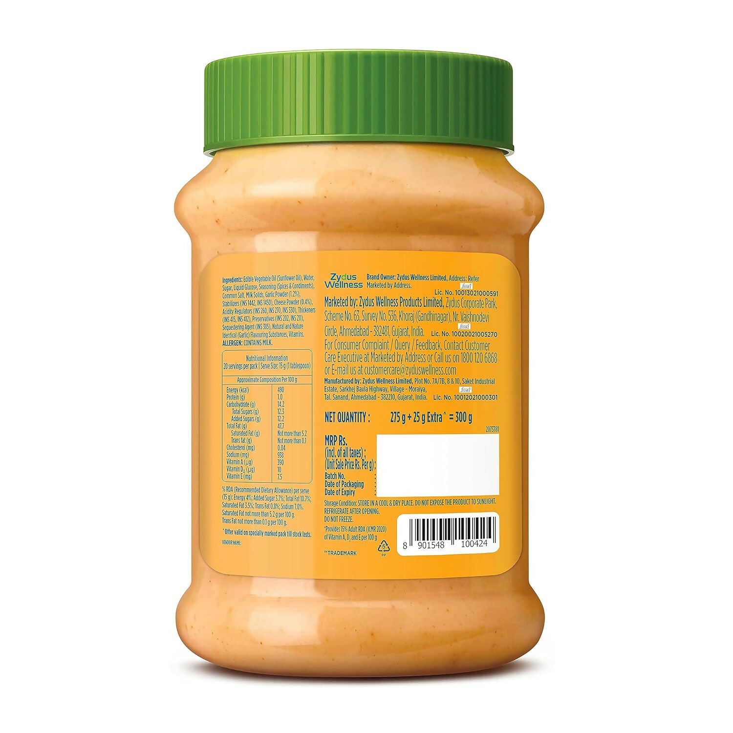 Nutralite Mayo Cheesy Garlic|Eggless Mayonnaise - Distacart