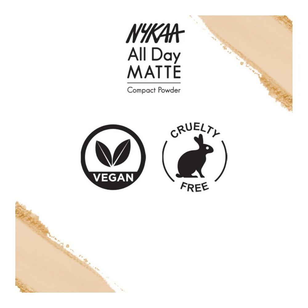 Nykaa All Day Matte Compact Powder- Beige 03 - Dista