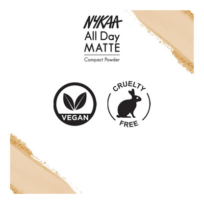 Nykaa All Day Matte Compact Powder- Beige 03 - Dista