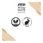 Thumbnail for Nykaa All Day Matte Compact Powder- Beige 03 - Dista