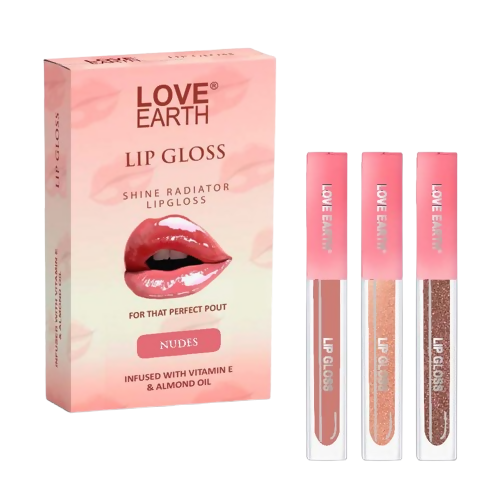 Love Earth Liquid Lip Gloss - Nudes - Distacart