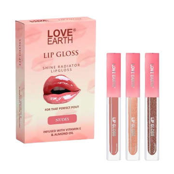 Love Earth Liquid Lip Gloss - Nudes - Distacart