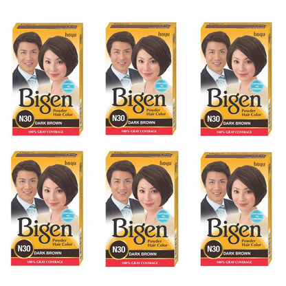 Bigen Powder Hair Color Dark Brown N30 - Distacart