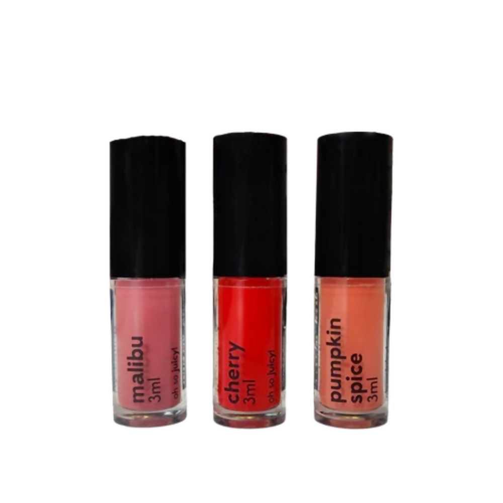 Ruby's Organics Lip Oil Gloss Minis Pack - Sunrise - Distacart