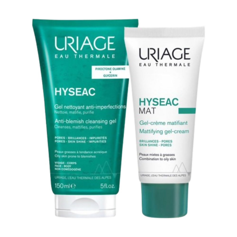 Uriage Anti-Blemish Regime (Hyseac Cleanser + Moisturizer) - Distacart