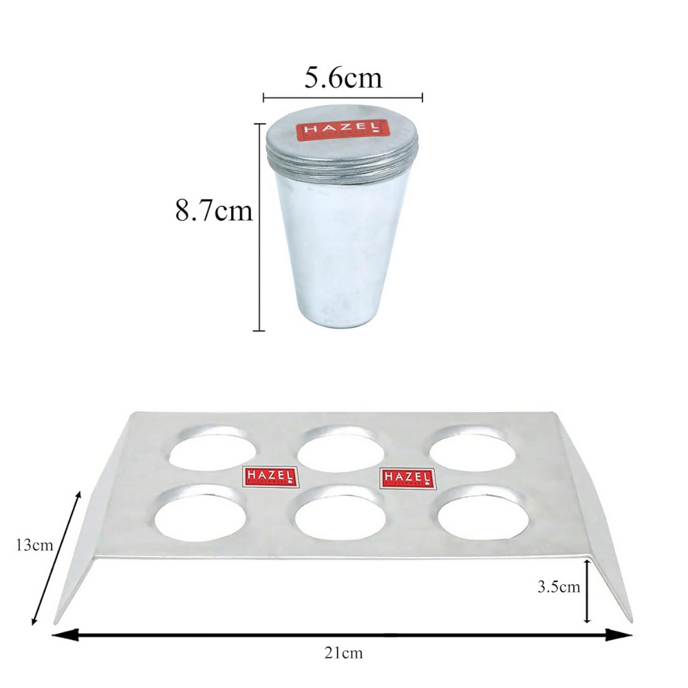 Hazel Kulfi Moulds Set Aluminium - Distacart