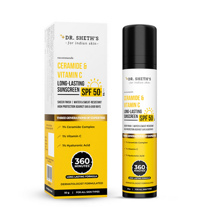 Dr. Sheth's Ceramide & Vitamin C Long-Lasting Sunscreen - Distacart