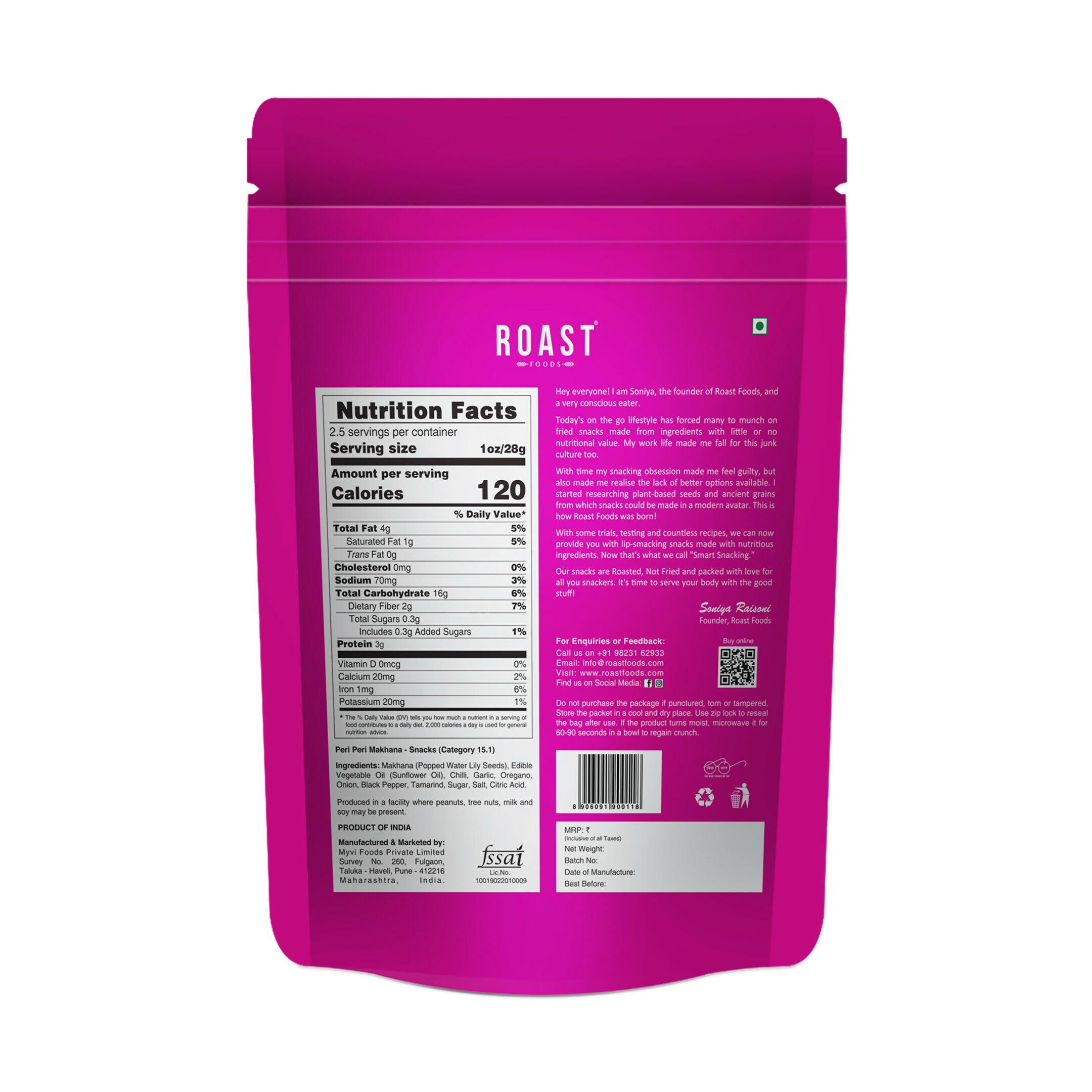 Roast Foods Makhana Peri Peri