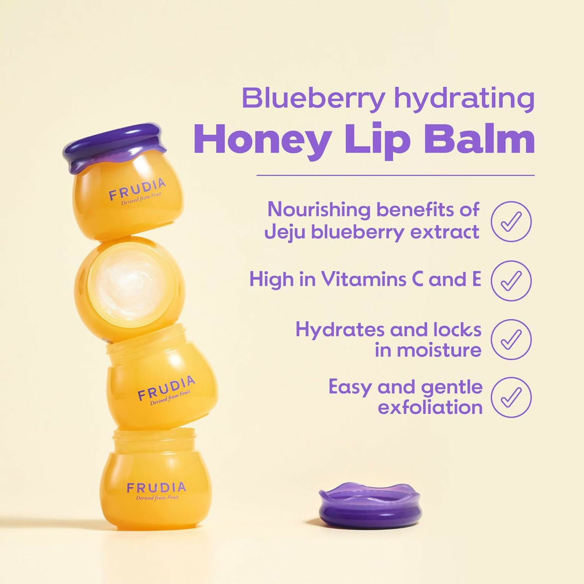 Frudia Blueberry Hydrating Honey Lip Balm with Collagen - Distacart