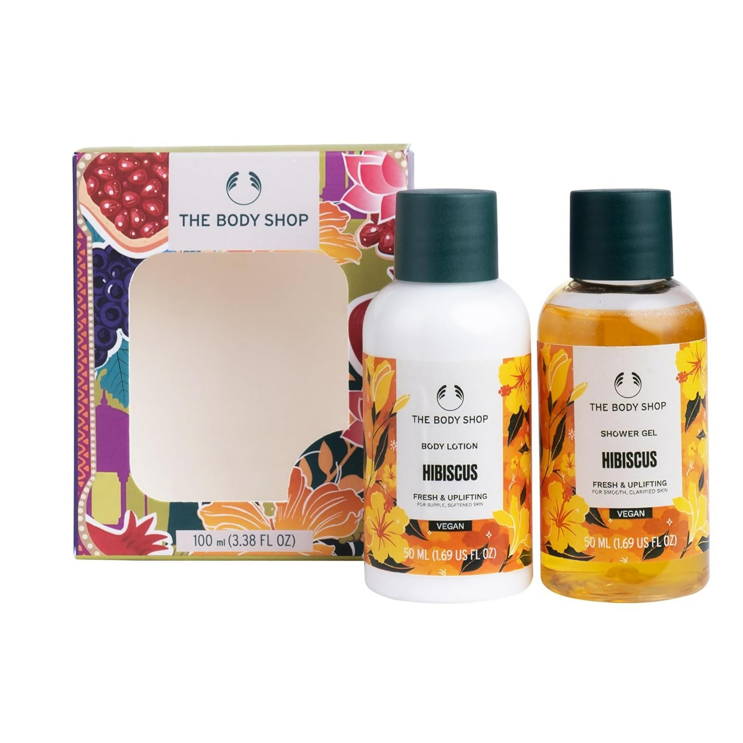 The Body Shop Hibiscus Shower Gel & Body Lotion Gift Set Kit - Distacart