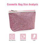 Thumbnail for Bronson Professional Glitter Bling Mini Makeup Travel Pouch Kit - Dista