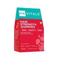 Thumbnail for HK Vitals Hair Strength Biotin Gummies - Strawberry Flavor - Distacart