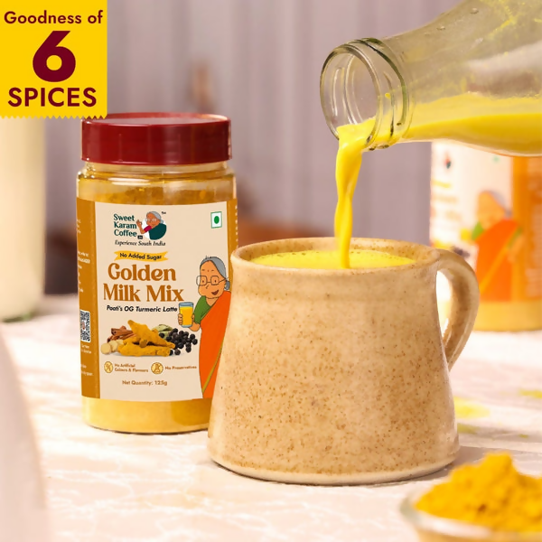 Sweet Karam Coffee Paati's Golden (Turmeric) Milk Mix - Distacart