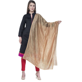 A R SILK Dark Golden Color Silk Siroski Dupattas and Chunnis