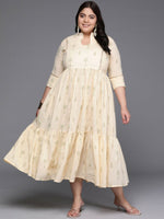 Thumbnail for Ahalyaa Women's Traditional wear Ethnic Dress - Off White - Distacart