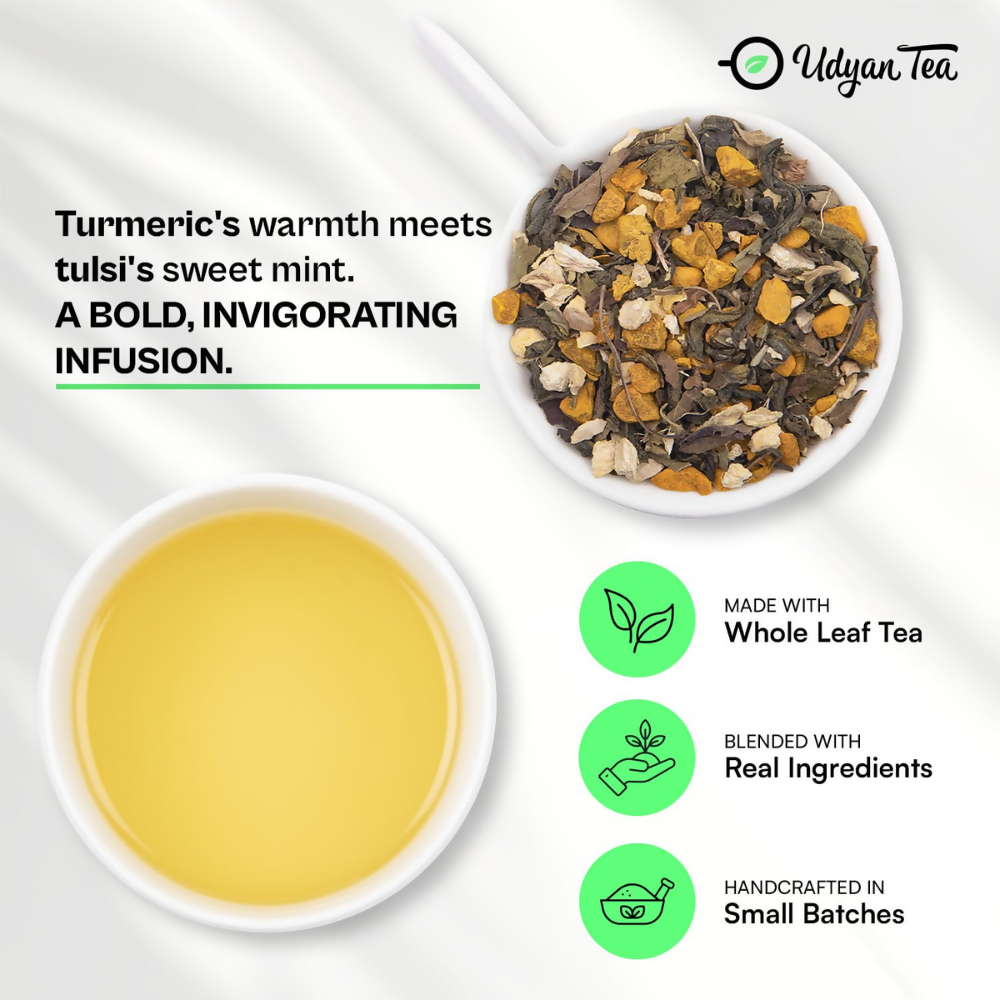 Udyan Tea Turmeric Spice Green Tea - Dista