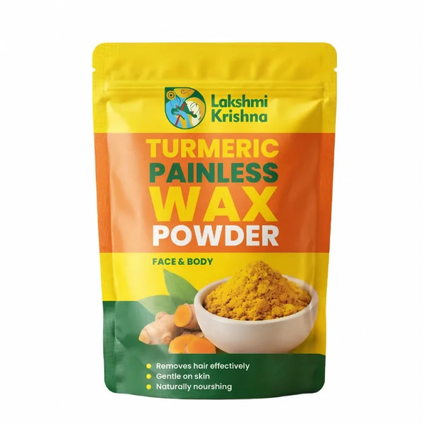 Lakshmi Krishna Turmeric Painless Wax Powder(Face & Body) - Distacart
