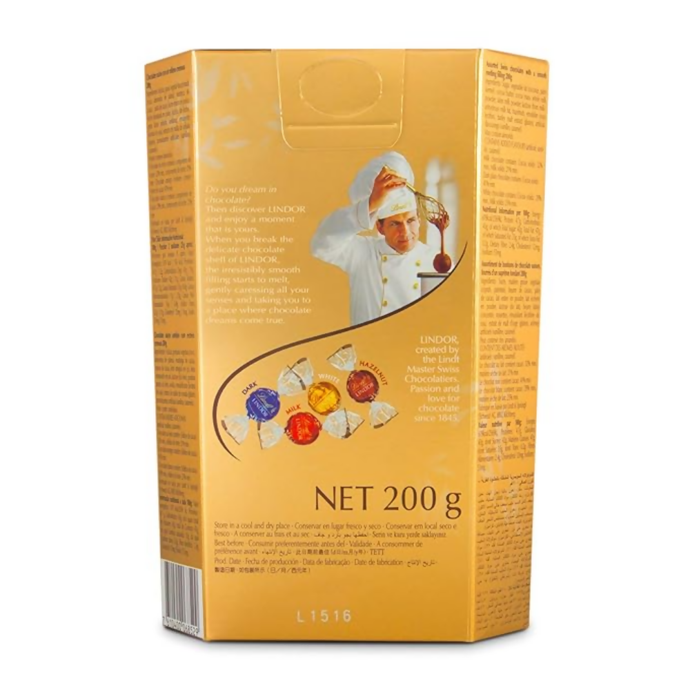 Lindt Lindor Milk Chocolate Box And Lindor Assorted Chocolate Box - Dista