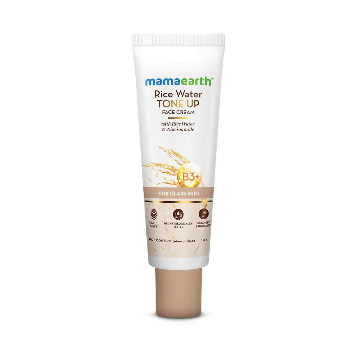 Mamaearth Rice Water Tone Up Face Cream with Rice Water & Niacinamide for Glass Skin - Distacart