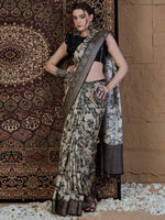 Thumbnail for Anouk Ethnic Motifs Zari Silk Blend Sungudi Saree