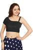 Aastha Fashion Women's Women's Black Velvet Solid Readymade Blouse - Distacart