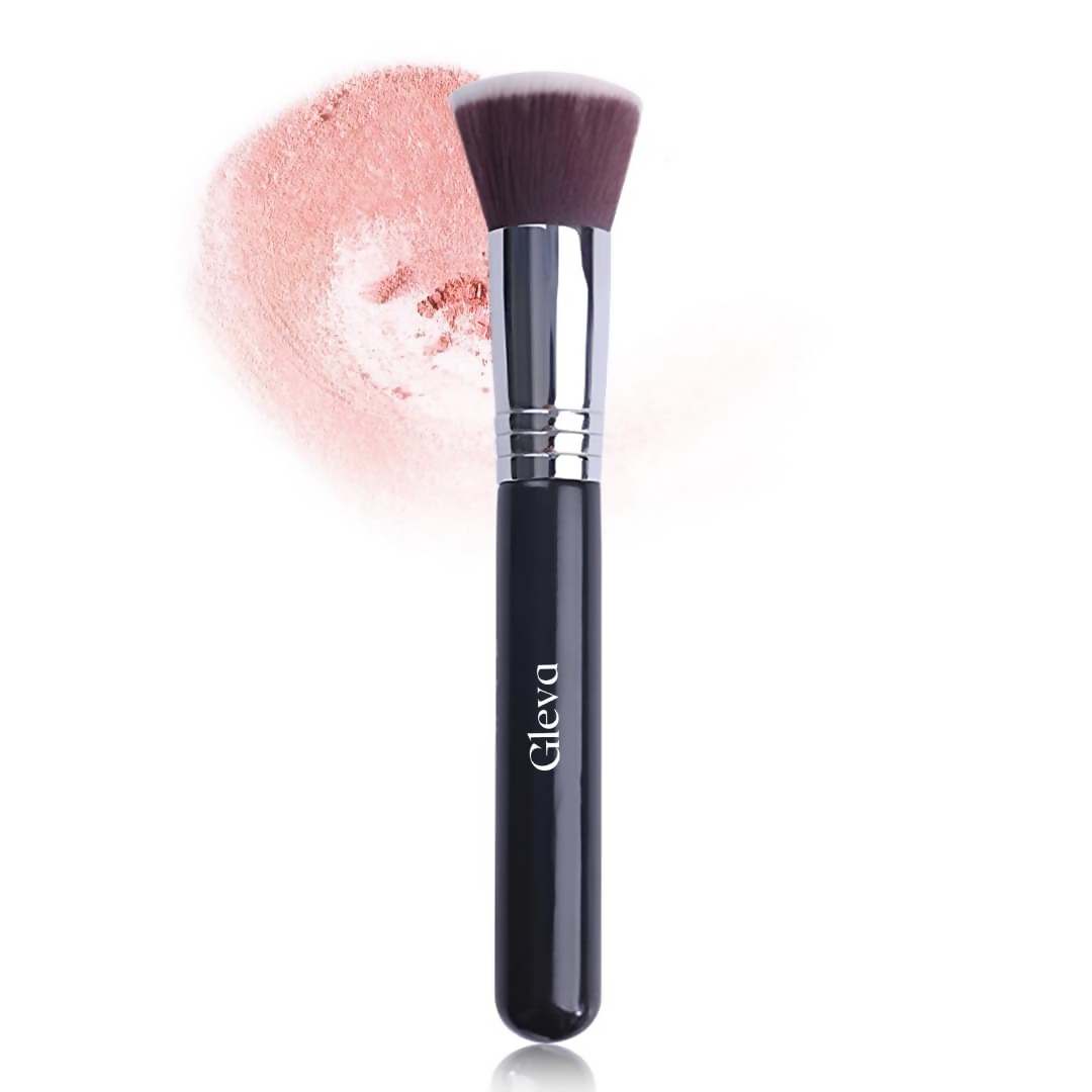 Gleva Flat Top Kabuki Foundation Makeup Brush Black - Distacart
