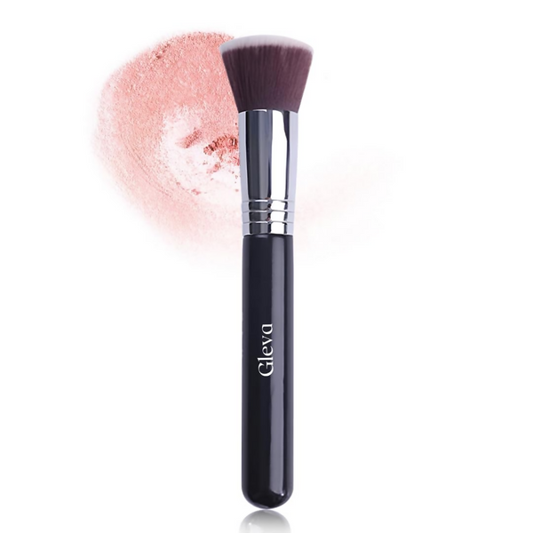 Gleva Flat Top Kabuki Foundation Makeup Brush Black - Distacart
