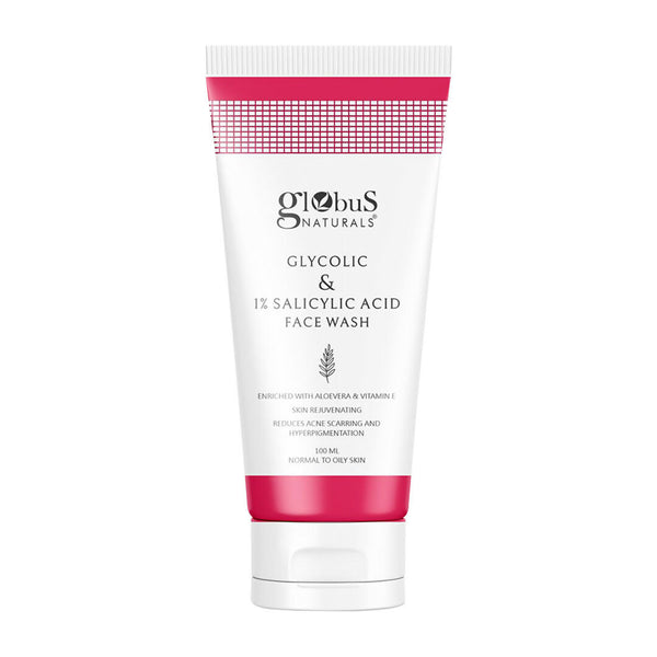 Globus Naturals Glycolic & 1% Salicylic Acid Face wash