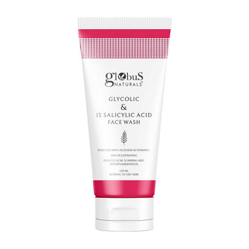 Globus Naturals Glycolic & 1% Salicylic Acid Face wash - Distacart