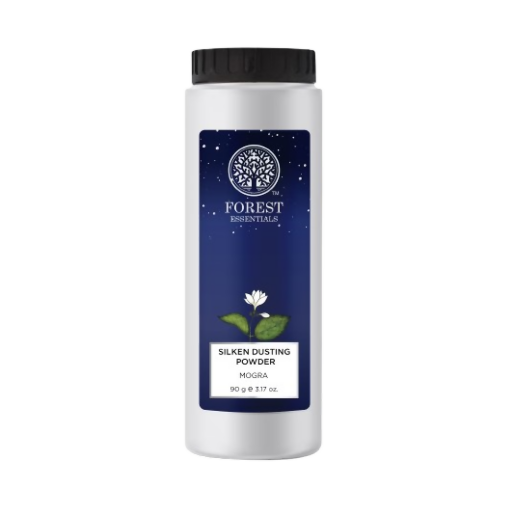 Forest Essentials Silken Mogra Natural Dusting Powder - Lightly Scented - Dista
