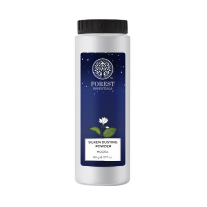 Forest Essentials Silken Mogra Natural Dusting Powder - Lightly Scented - Dista