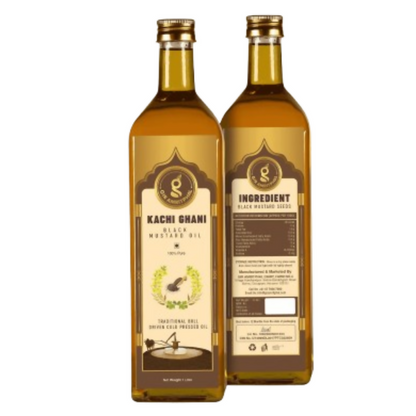 Giramritphal Kachi Ghani Cold Pressed Black Mustard Oil - Distacart