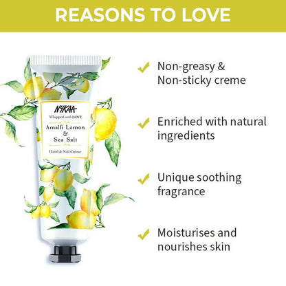 Nykaa Amalfi Lemon & Sea Salt Hand & Nail Creme - Distacart