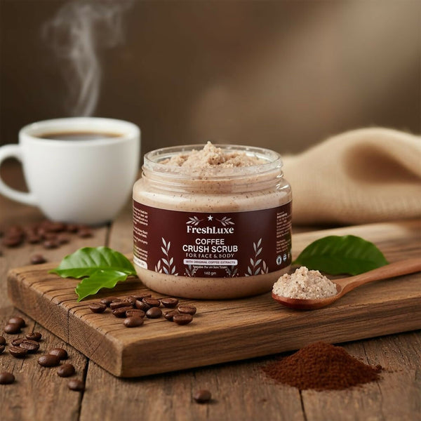 FreshLuxe Coffee Crush Body & Face Scrub