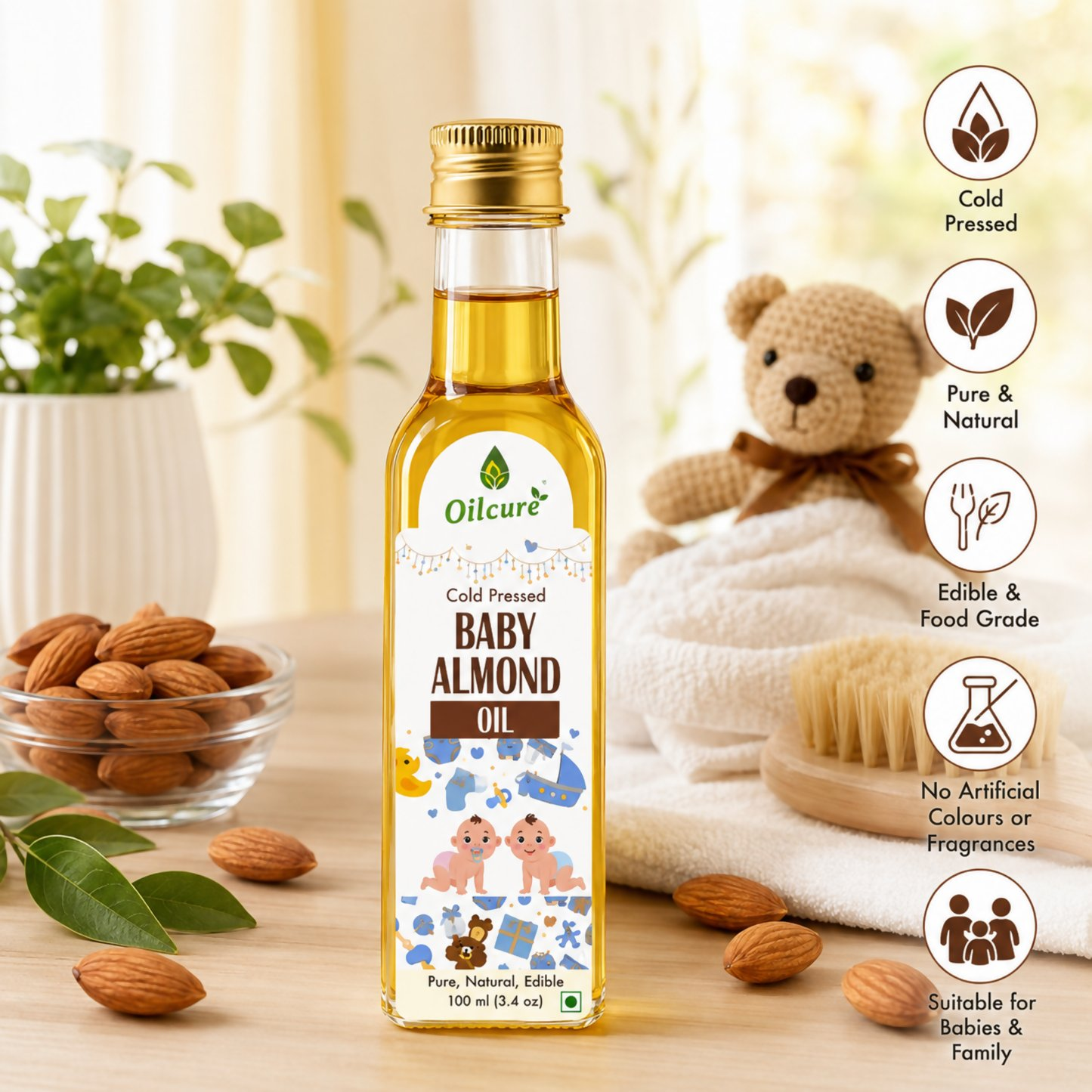 Nxtgen Ayurveda Baby Almond Oil - Dista