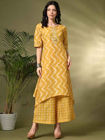 Thumbnail for Sangria Embroidered Kurta Set With Dupatta