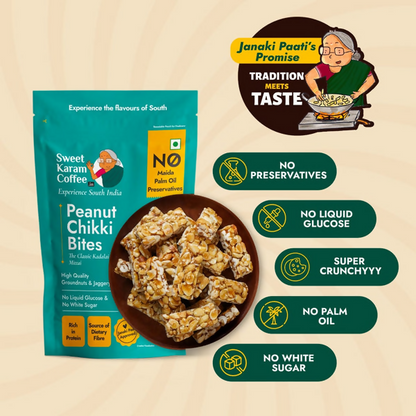 Sweet Karam Coffee Peanut Chikki (Zero White Sugar) - Distacart