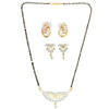 AanyaCentric Gold Plated Mangalsutra with Pendant, 2 Pair Earrings - Distacart