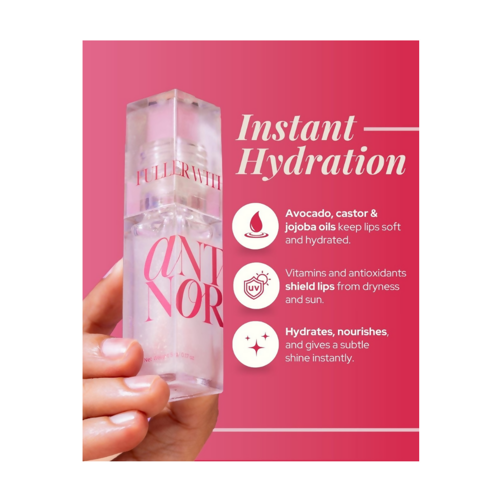 Antinorm Bye Bye Blow Dry Hair Serum and Fuller Without Filler Lip Balm Combo - Distacart