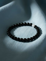 Thumbnail for NVR Unisex Black & White Crystal Beaded Bracelet - Distacart