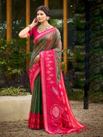Thumbnail for Astita Mehendi Soft Silk Saree