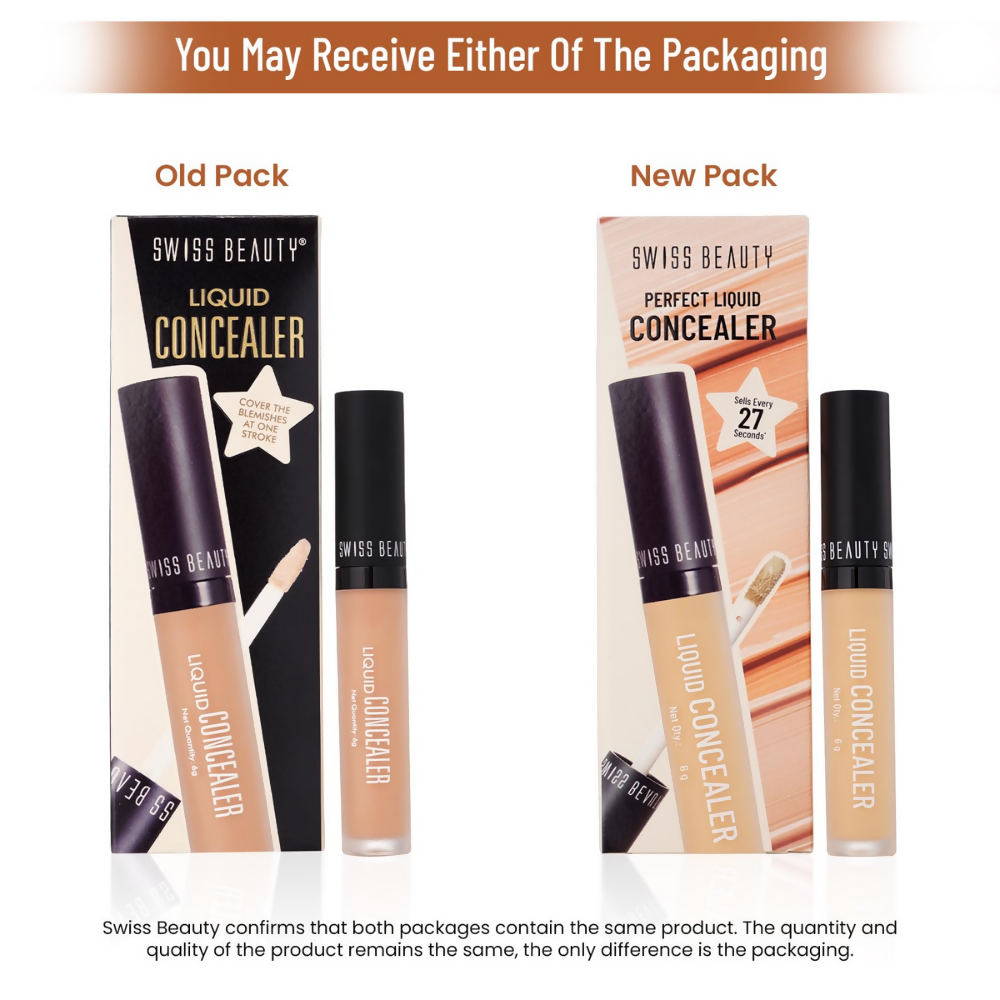 Swiss Beauty Liquid Light Weight Concealer With Full Coverage - Dista