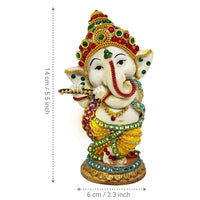 Thumbnail for Tied Ribbons Decorative Murli Ganesh Idol - Distacart