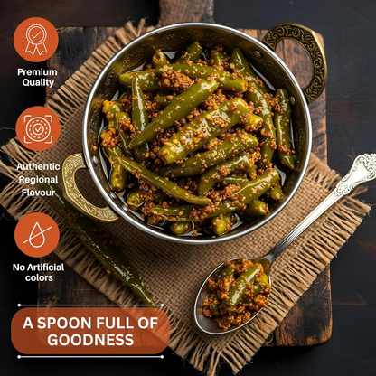Nilon's SherEPunjab Green Chilli Pickle - Dista